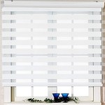 Foiresoft Roller Blinds- Dual Layer- White