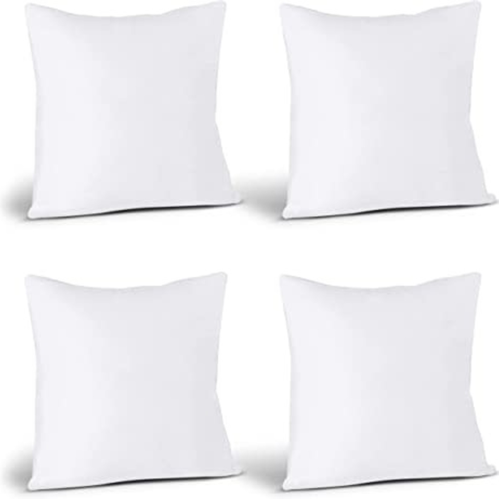 Utopia Throw Pillow Inserts (Set of 4, White), 14 x 14 Inches