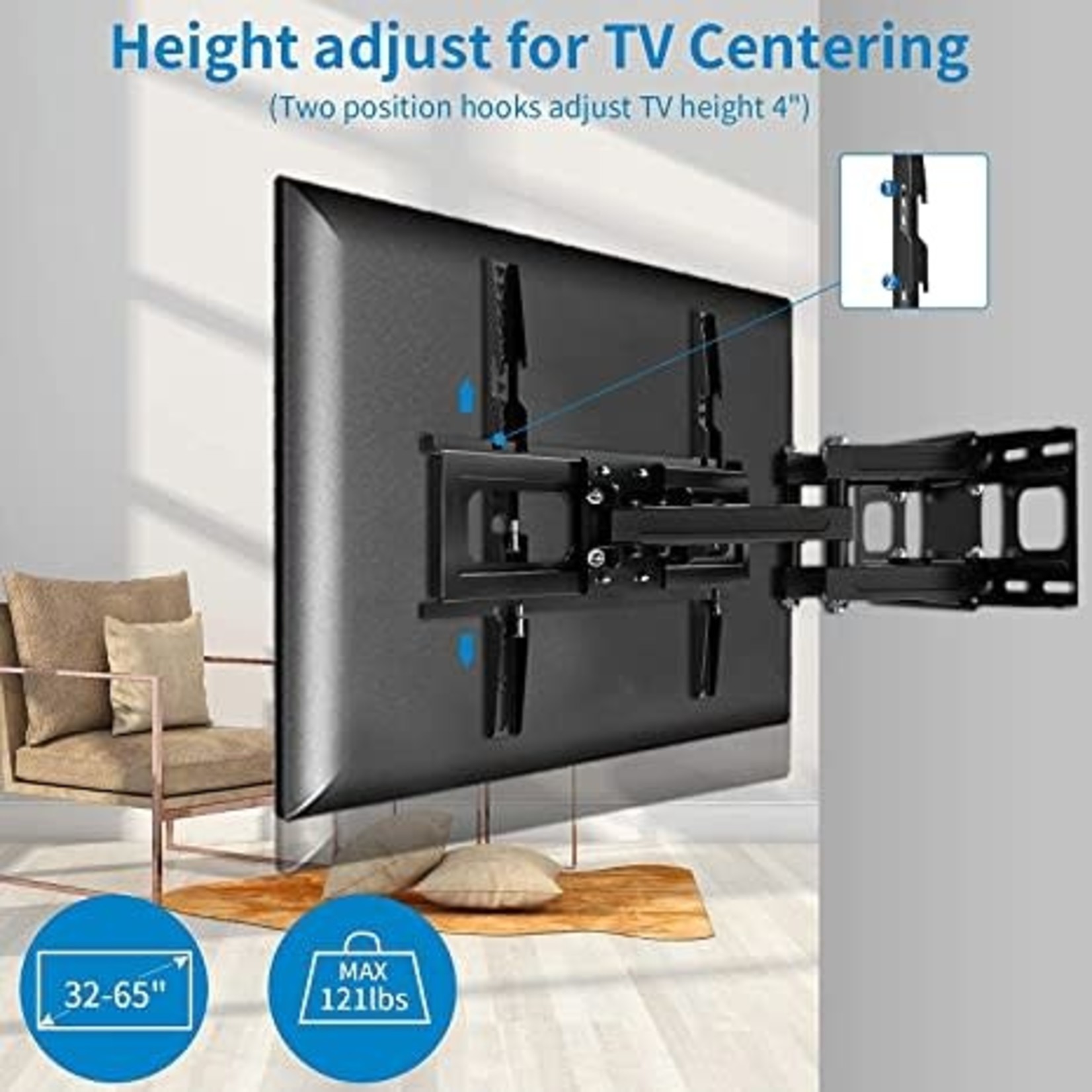 Full Motion LCD TV Wall Bracket