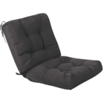Qilloway Chair Cushion- Seat & Back- Dark Gray