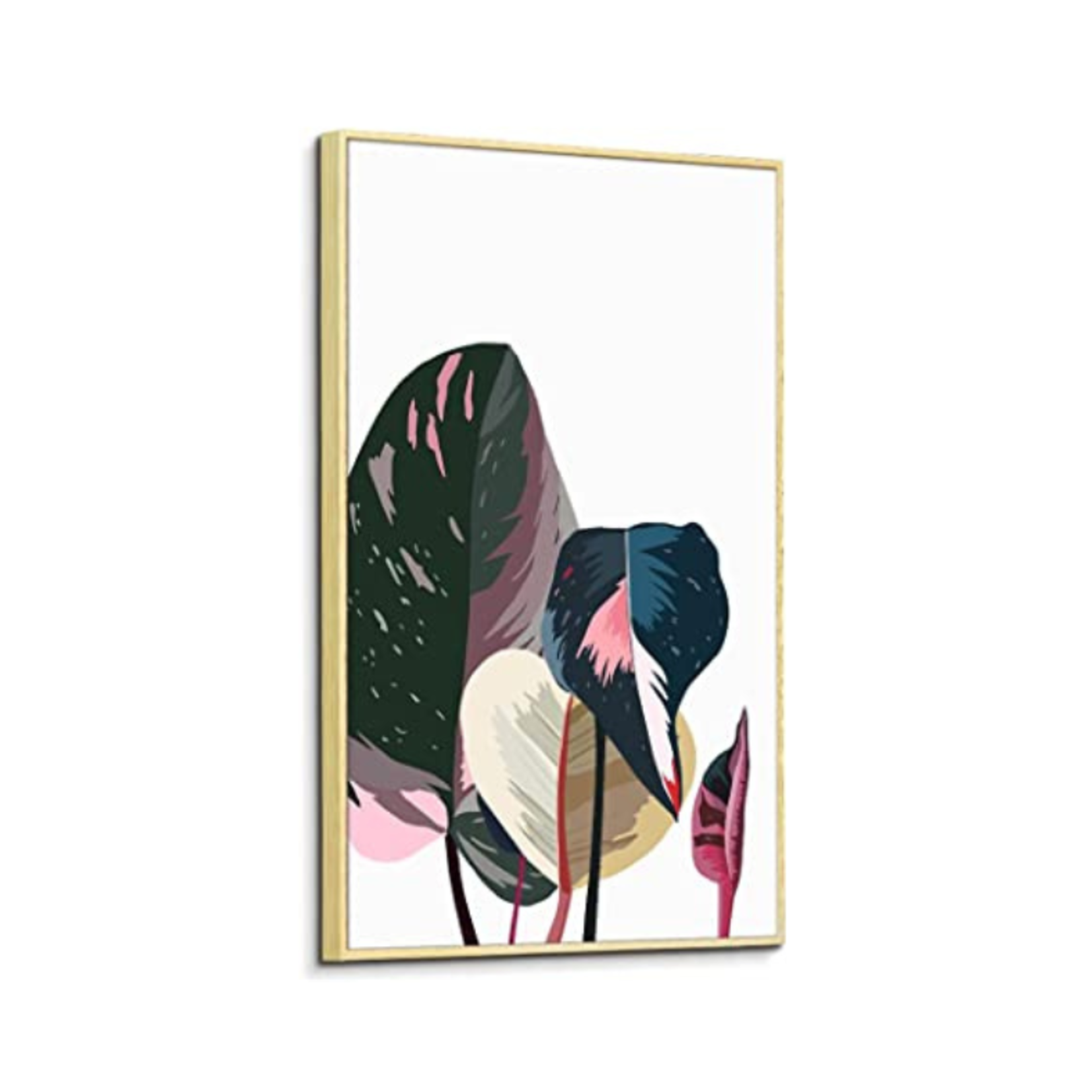 Artby Hannah Framed Print Art- 16x24 Inch- Botanical Leaf