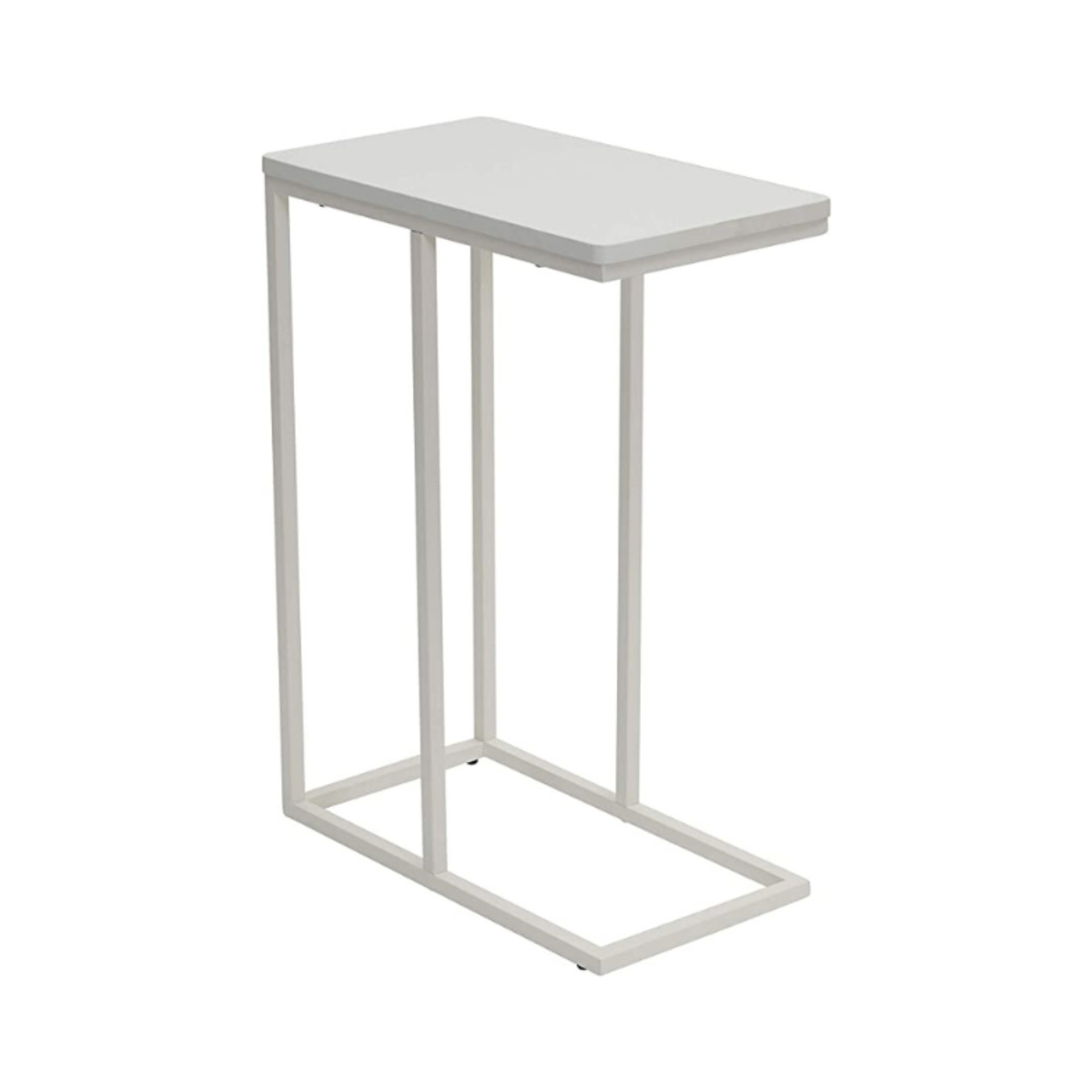 Household Essentials Narrow End Table- Metal- White