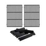 Charbro Fire Weber Grill Grates- Set Of 5- Matte Enamel Cast Iron