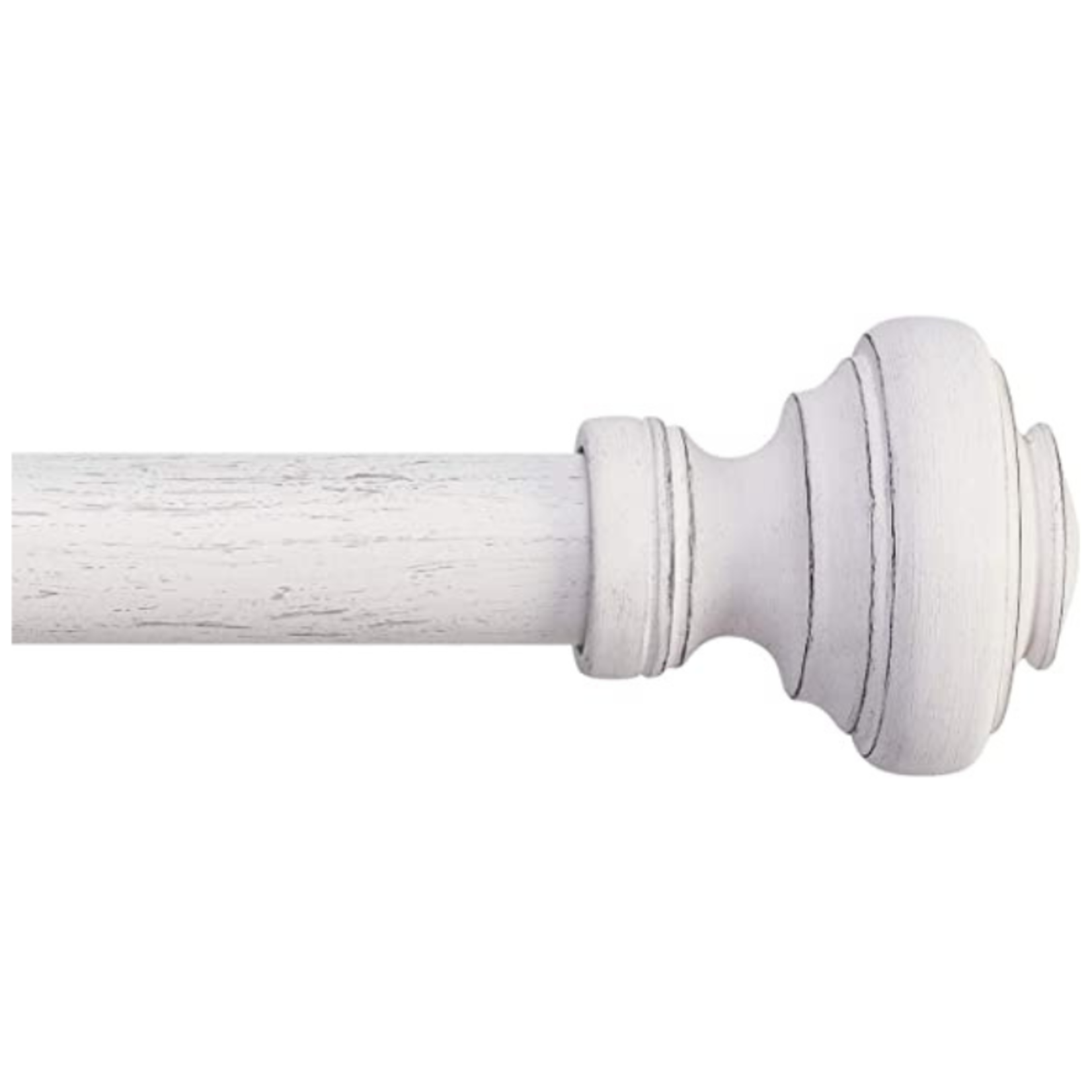 Mode Curtain Rod Set- 36” To 72”- Weathered White