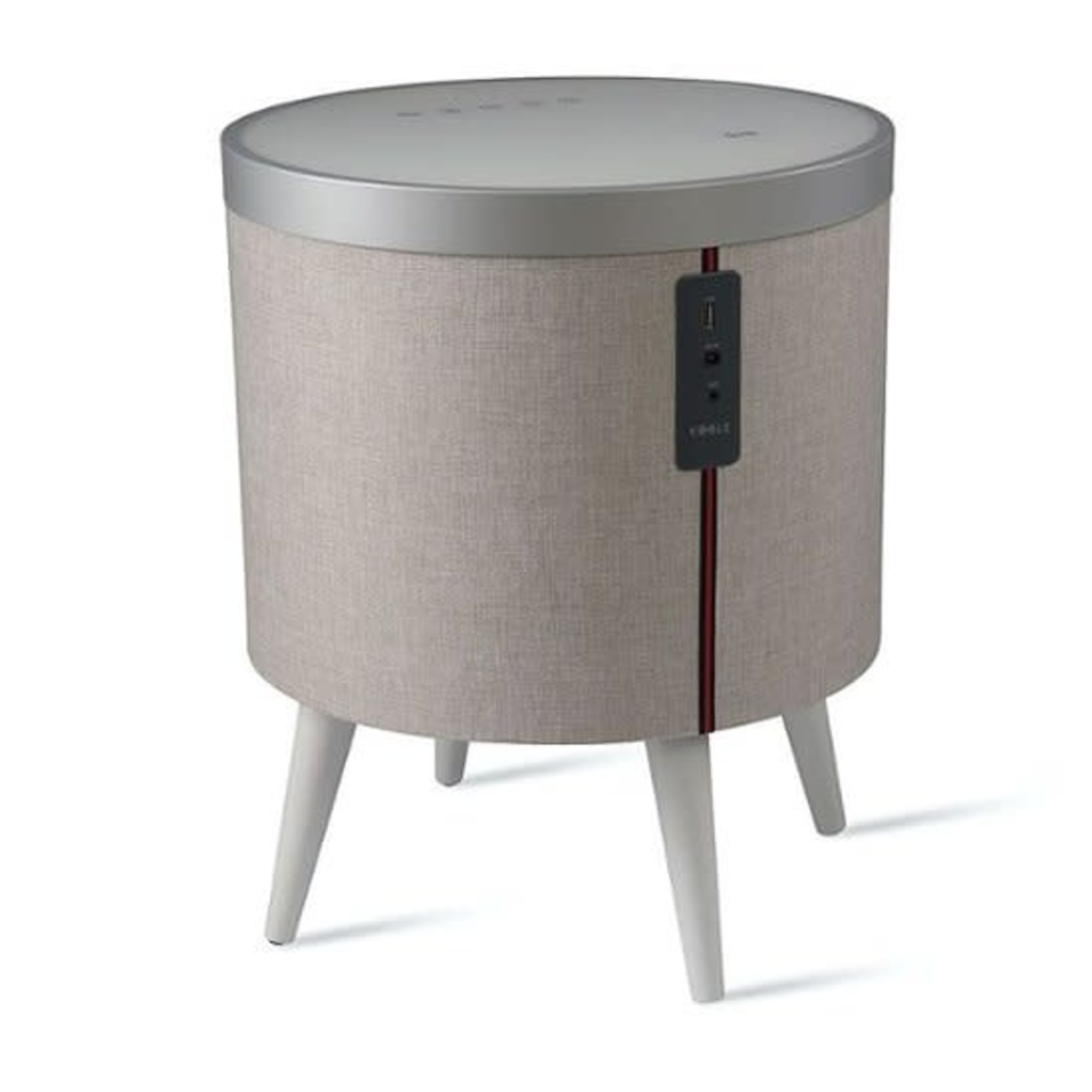 Koble Zain Side Table With Bluetooth- Adjustable- White