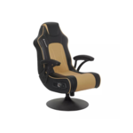 X Rocker Gaming Chair- Torque Pedestal- Gold Black