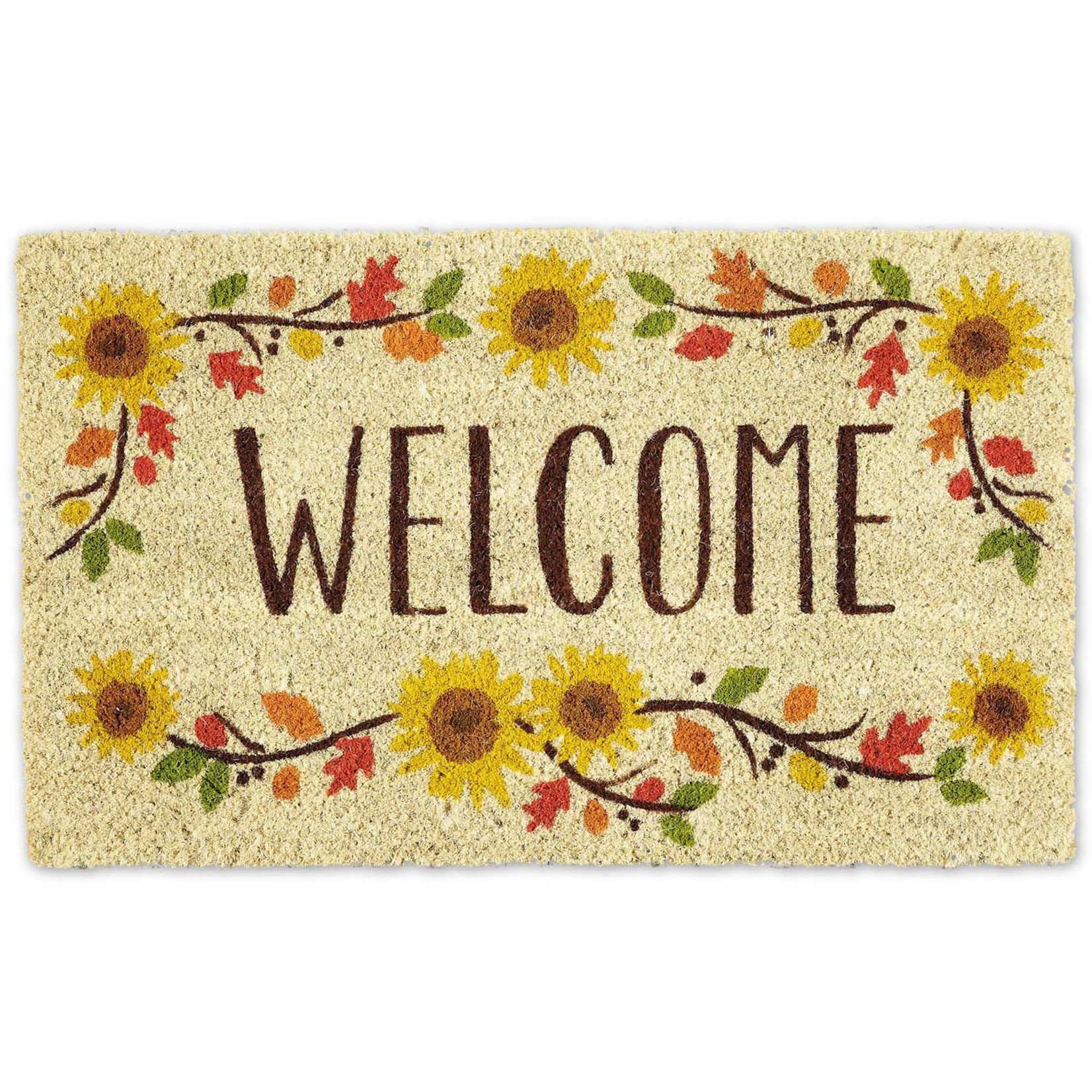 Design Imports Welcome Doormat- Sunflower
