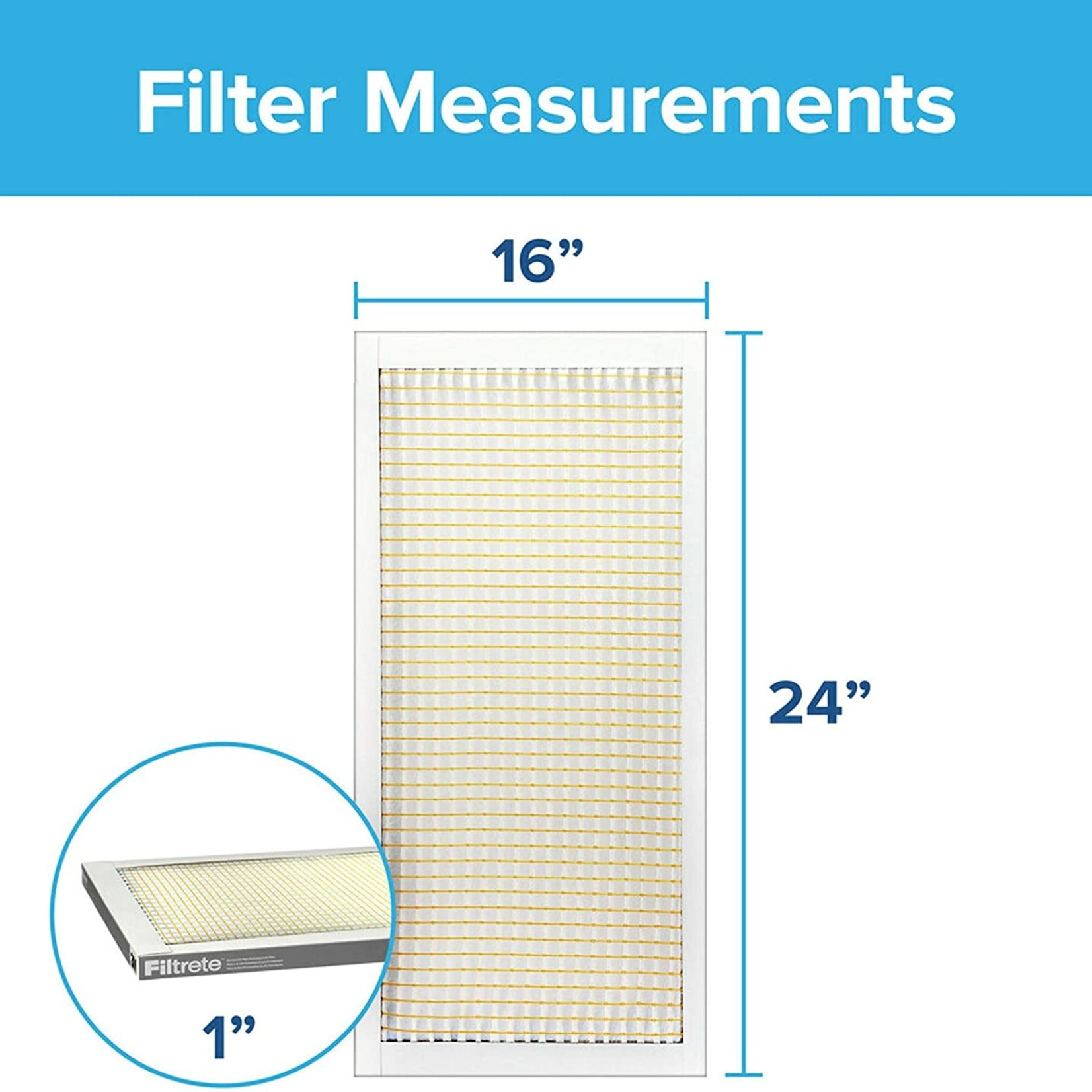 Filtrete AC Furnace Air Filter- 16x24x1 Merv 5- 6 Pack