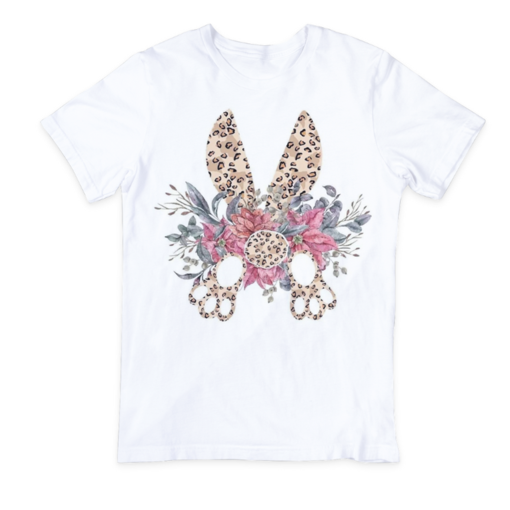 Lucky and Blessed Life Floral Leopard Easter Fashion T-Shirts