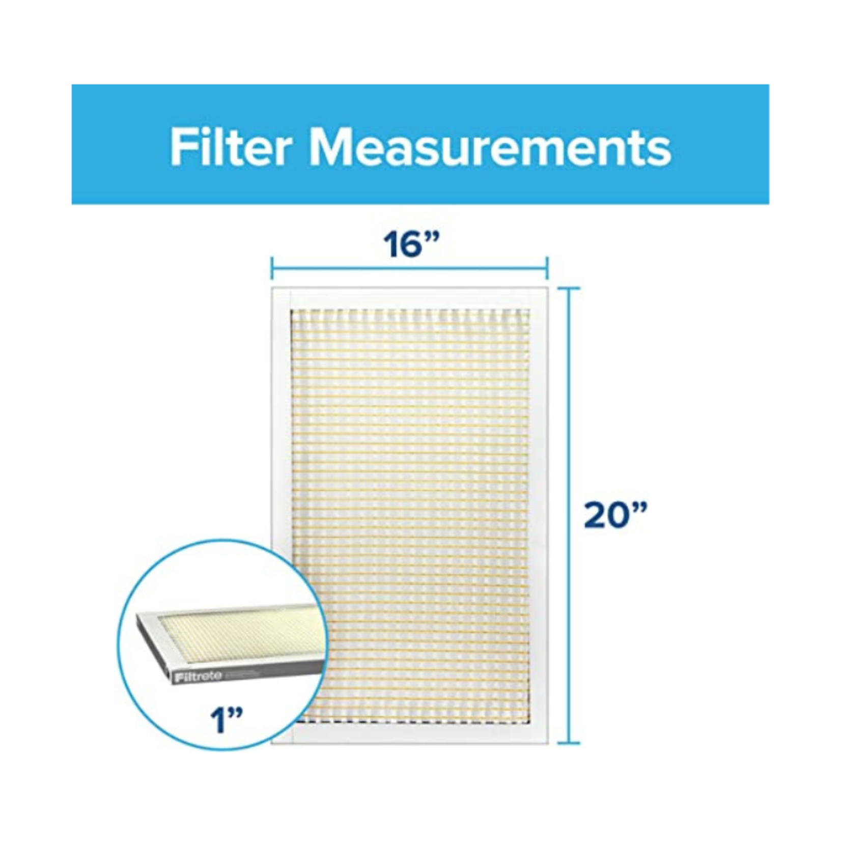 Filtrete AC Furnace Air Filter- 16 x 20 x1 Merv 5- 6 Pack