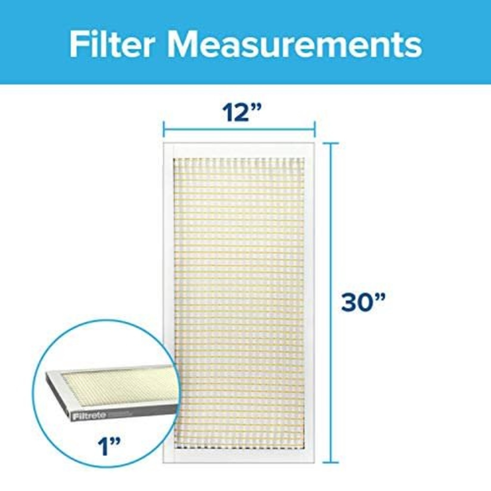 Filtrete AC Furnace Air Filter- 12x30x1 Merv 5- 6 Pack