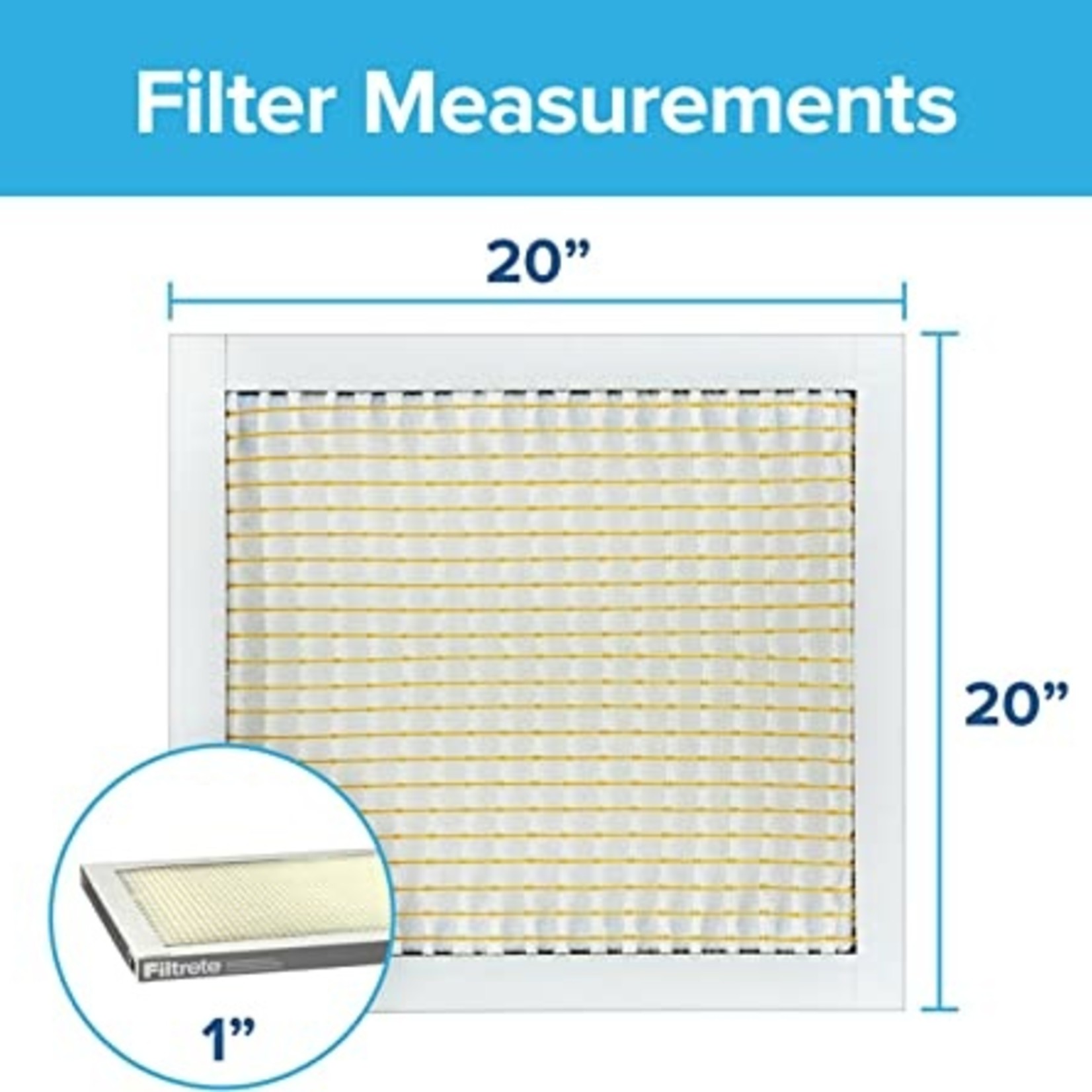 Filtrete Clean Living Basic Dust Filter, MPR 300, 20x20x1" 5-Pack