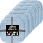 Gorilla Grip Memory Foam Chair Cushions- Light Blue- 6 Pack
