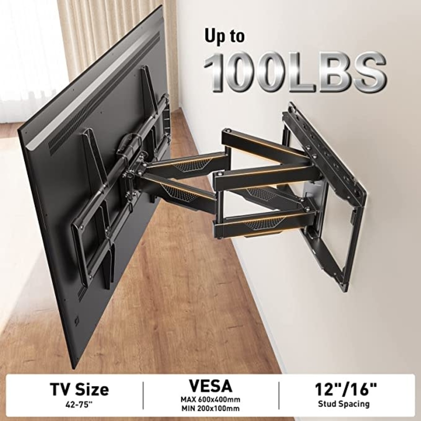 Mounting Dream Full Motion TV Wall Mount 42" - 75"
