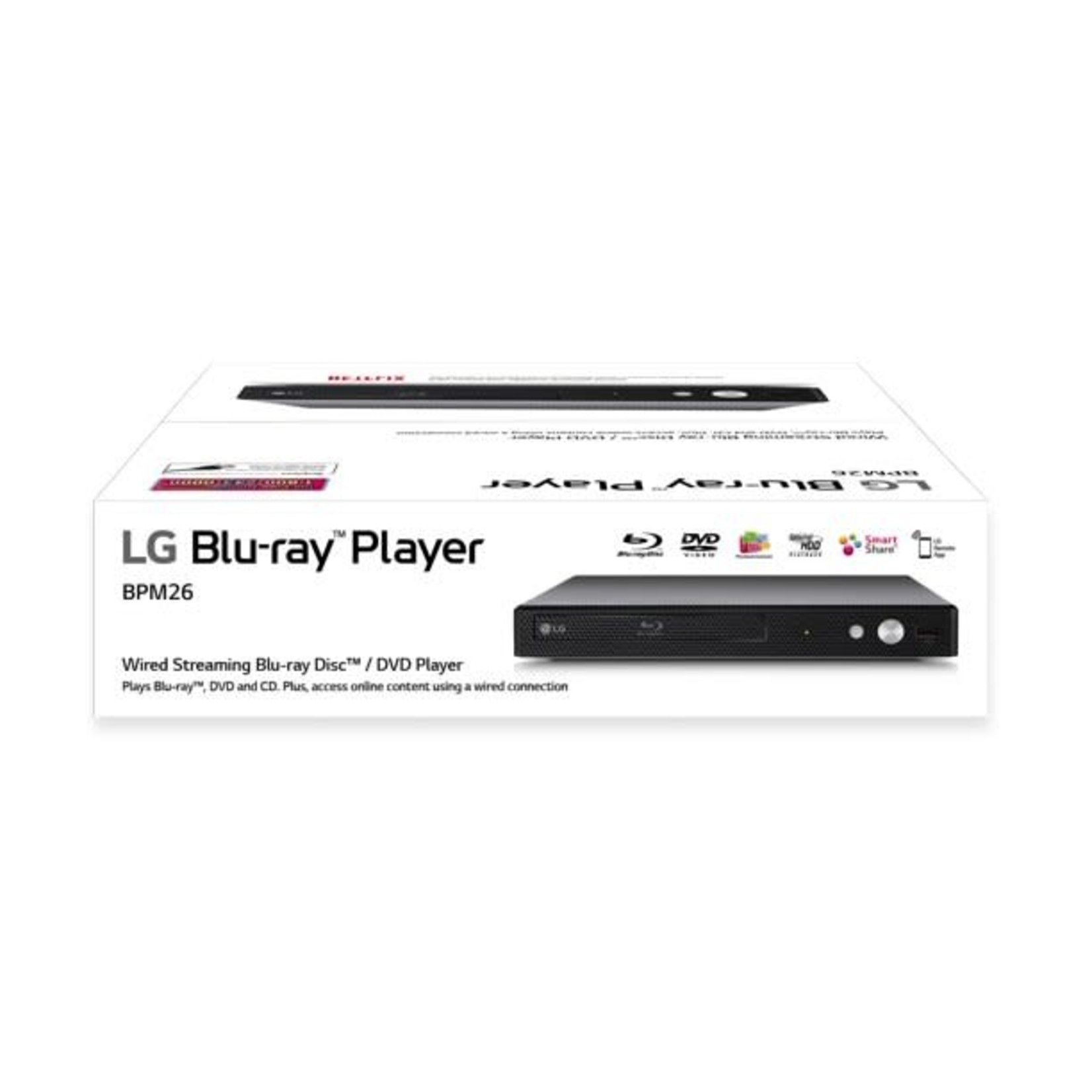 LG Blu-ray Player with Streaming Services