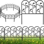 Amagabeli Decorative Garden Fence 18in x 7ft Rustproof Animal Barrier