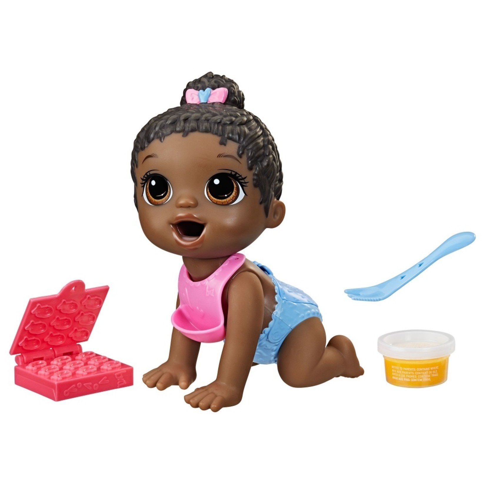 Hasbro Baby Alive Lil Snacks Doll- Black Hair