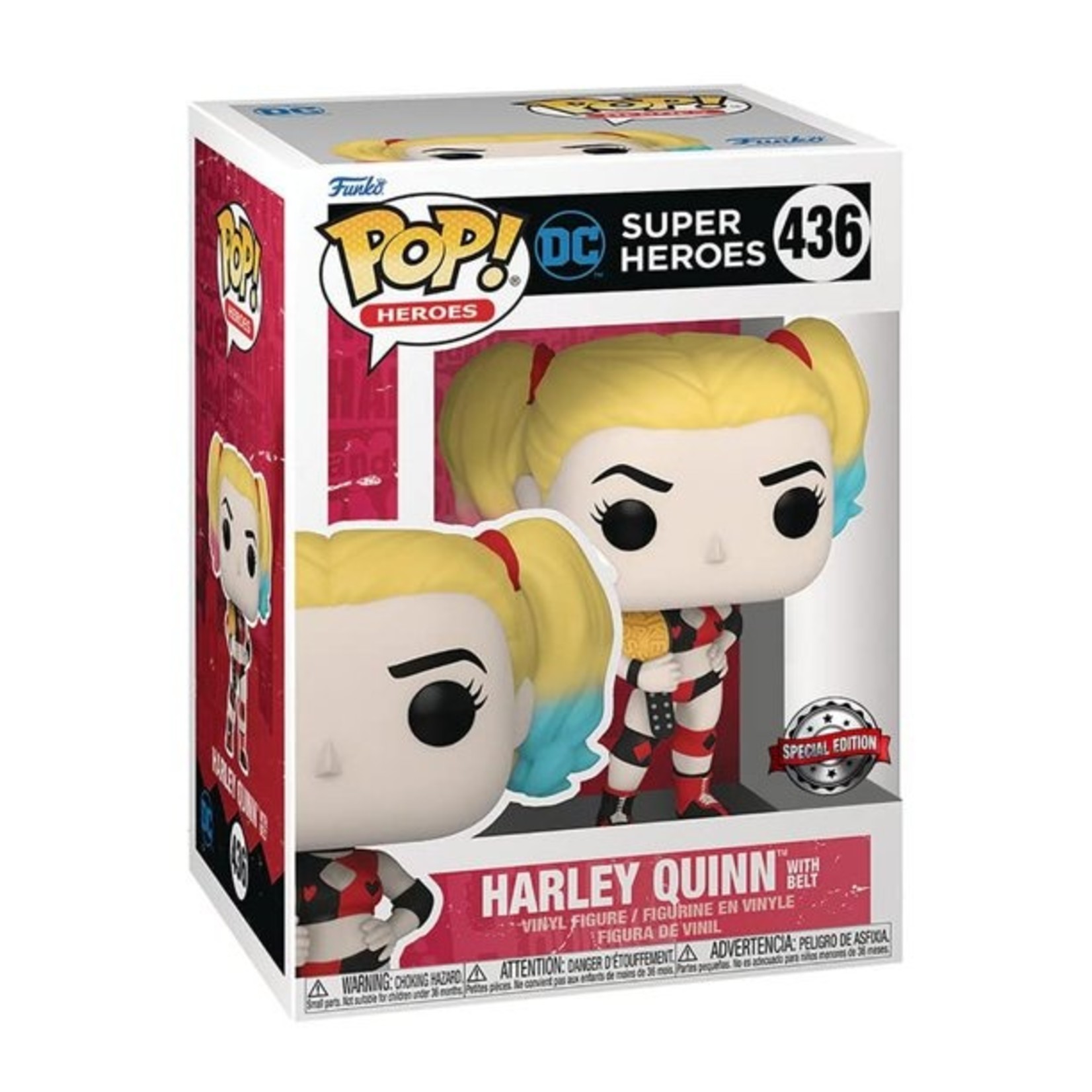 Funko Funko Pop! DC Comics Heroes: Harley Quinn with Belt Previews Exclusive #436