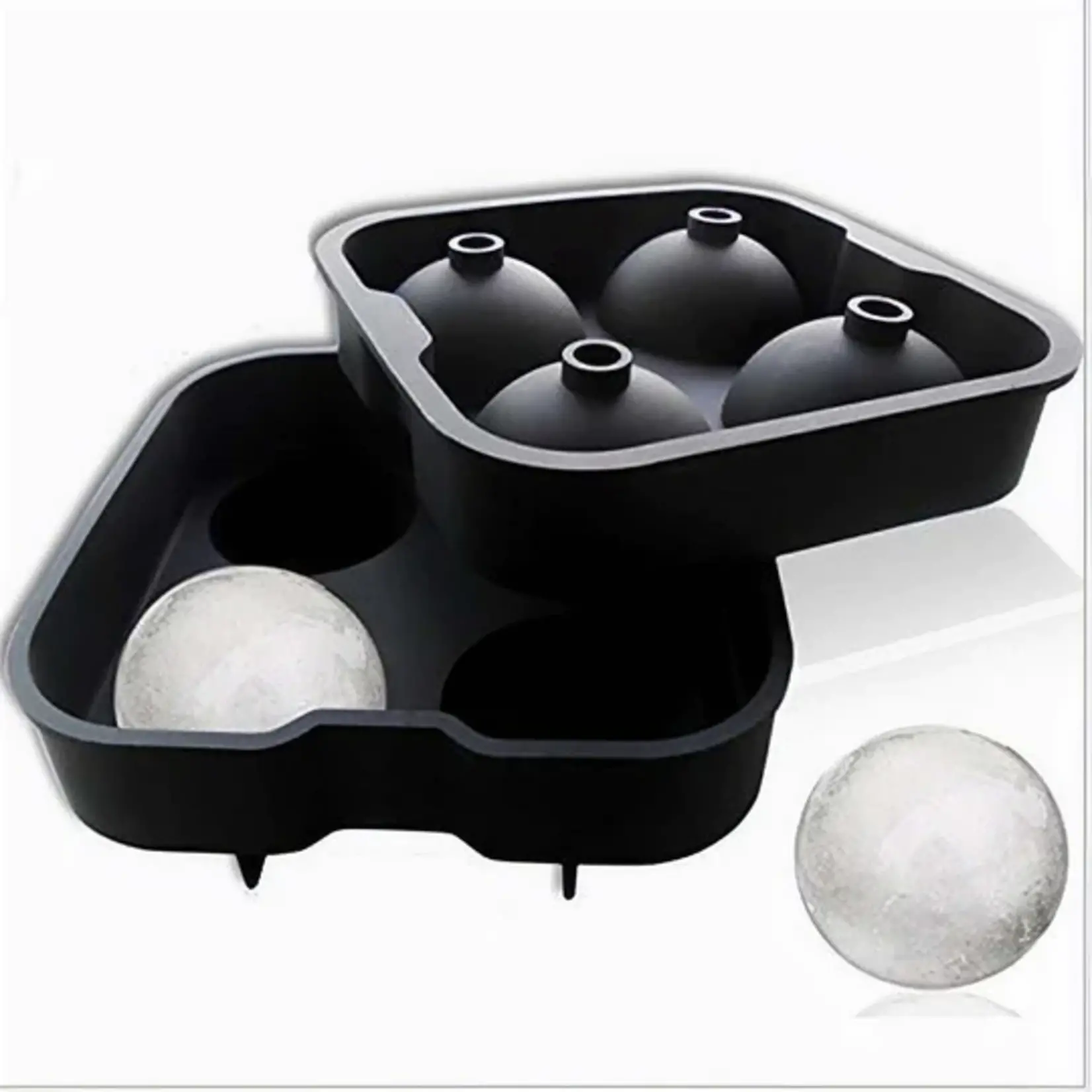 Mad Man Men's Jumbo 4 Ball Silicone Ice Tray