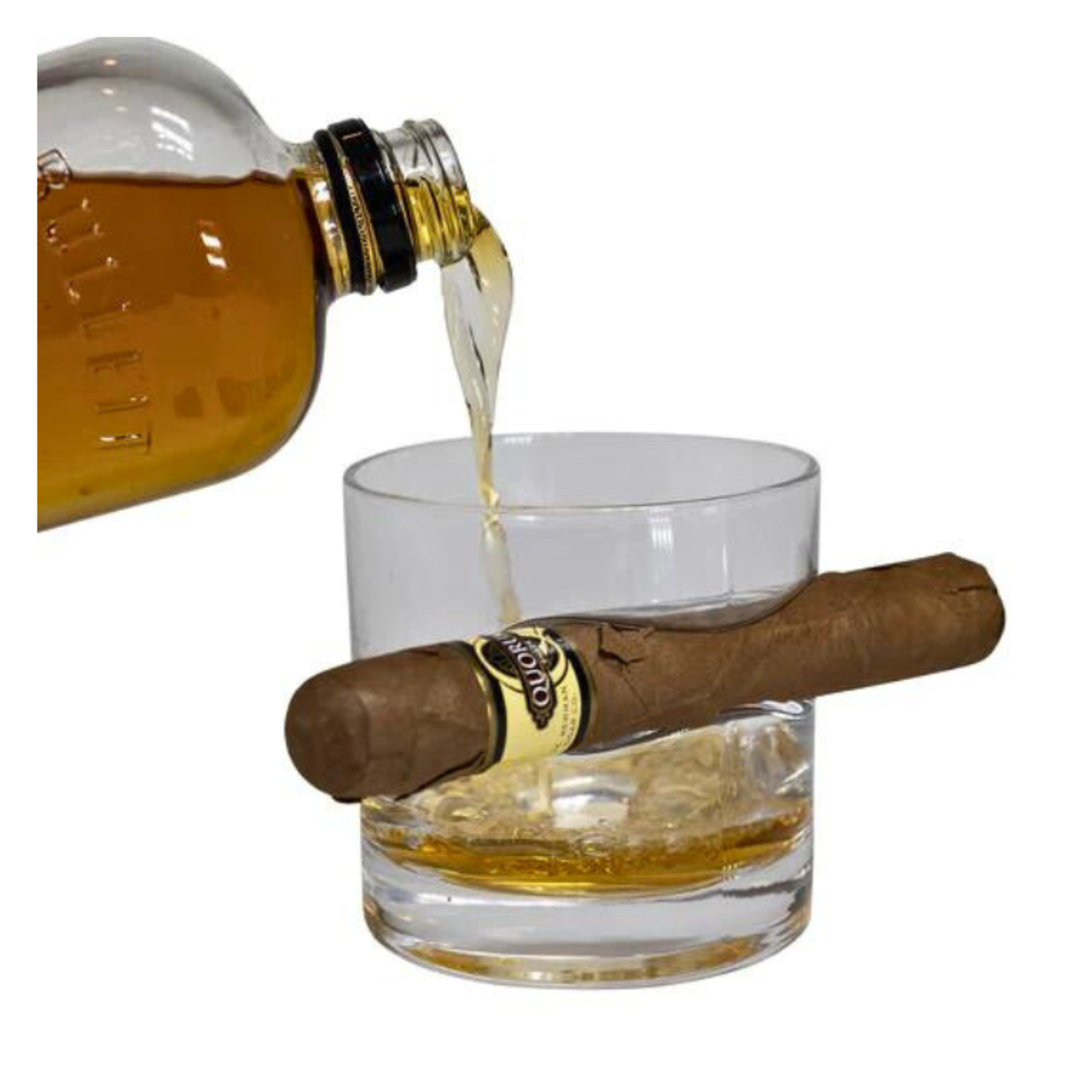 Mad Man Cigar Whiskey Glass