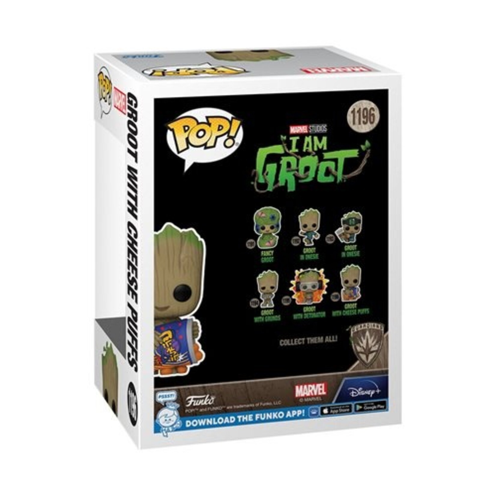 Funko Funko Pop! Marvel: I Am Groot, Groot with Cheese Puffs #1196