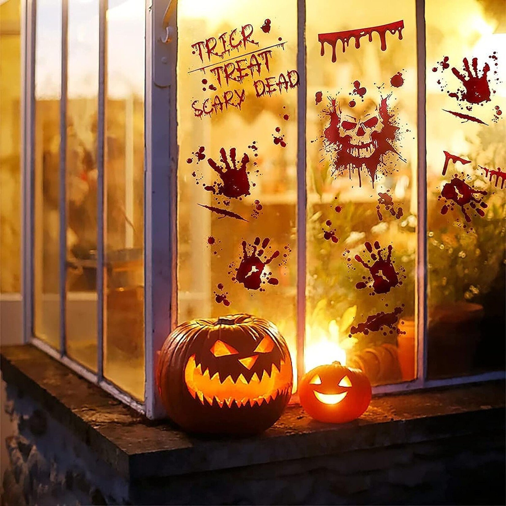 MSQ Halloween Window Stickers 95 Pcs