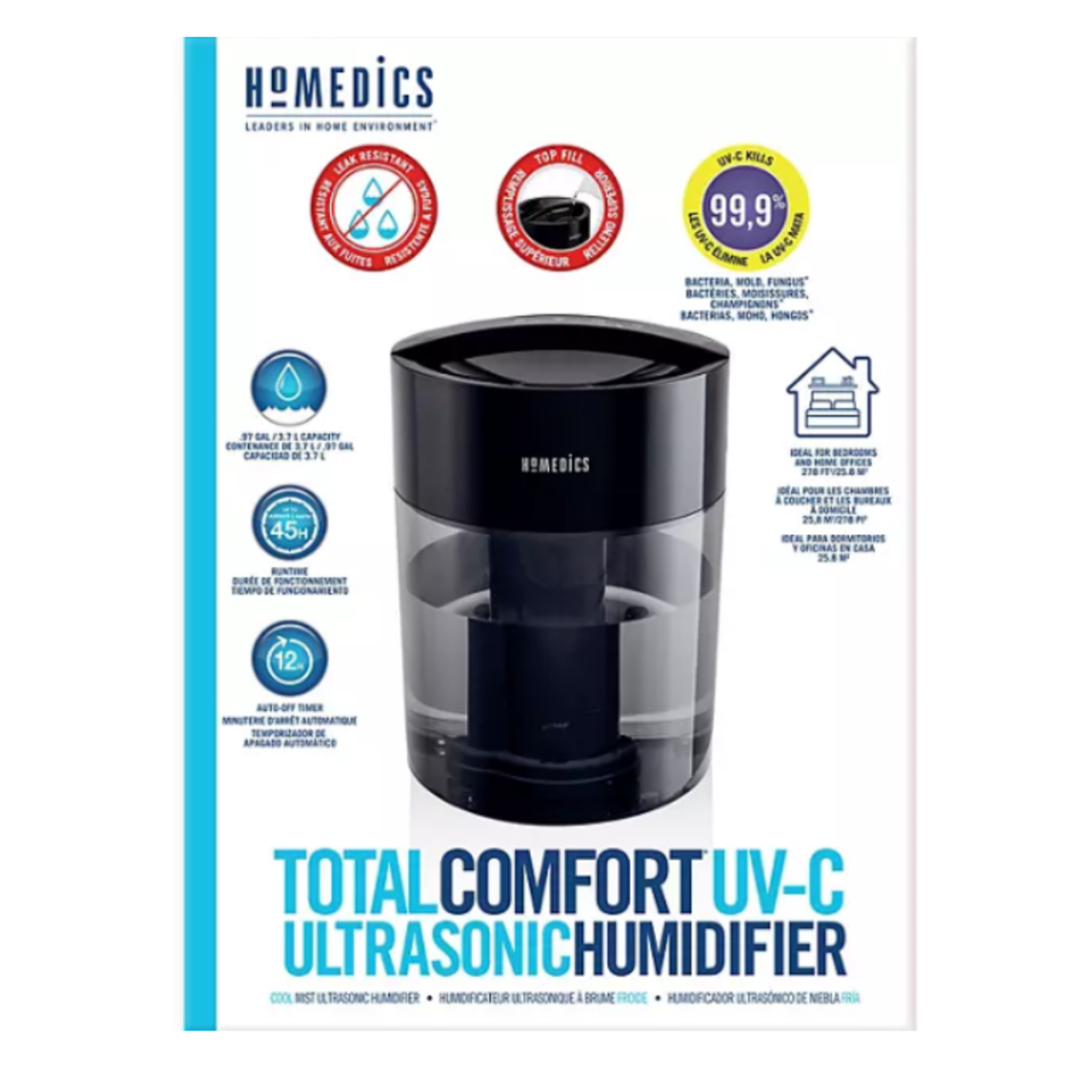 HoMedics Total Comfort UV-C Ultrasonic Humidifier