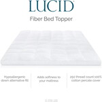 Lucid Plush Down Alternative Fiber Bed Topper - Twin XL