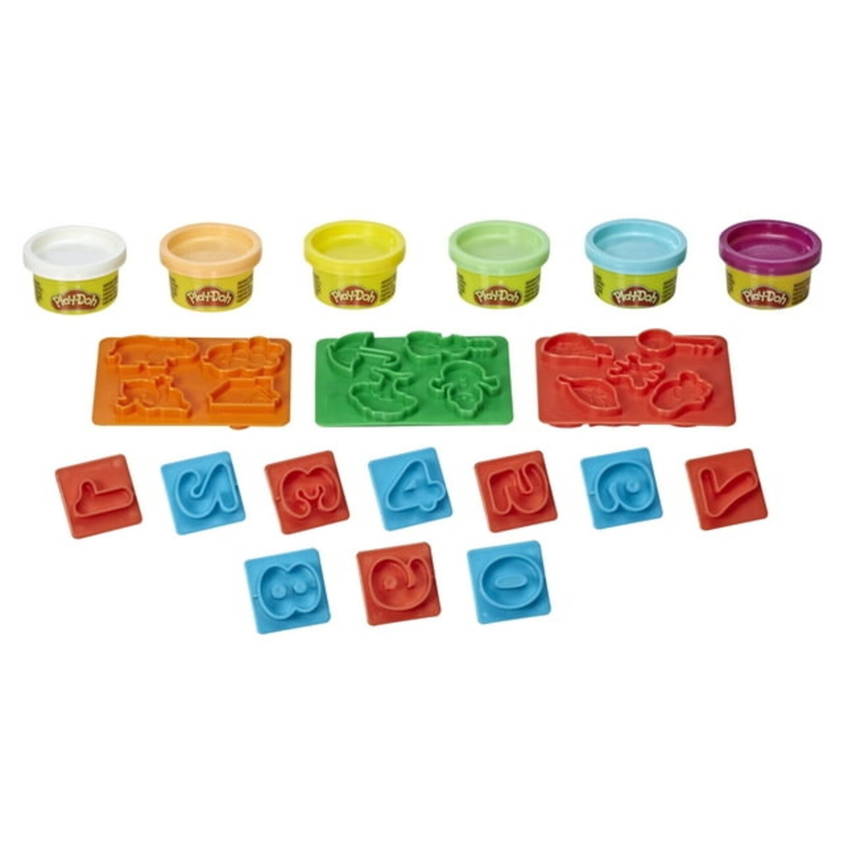 Hasbro Fundamentals Number Stampers Tool Set with 6, 1-Ounce Cans