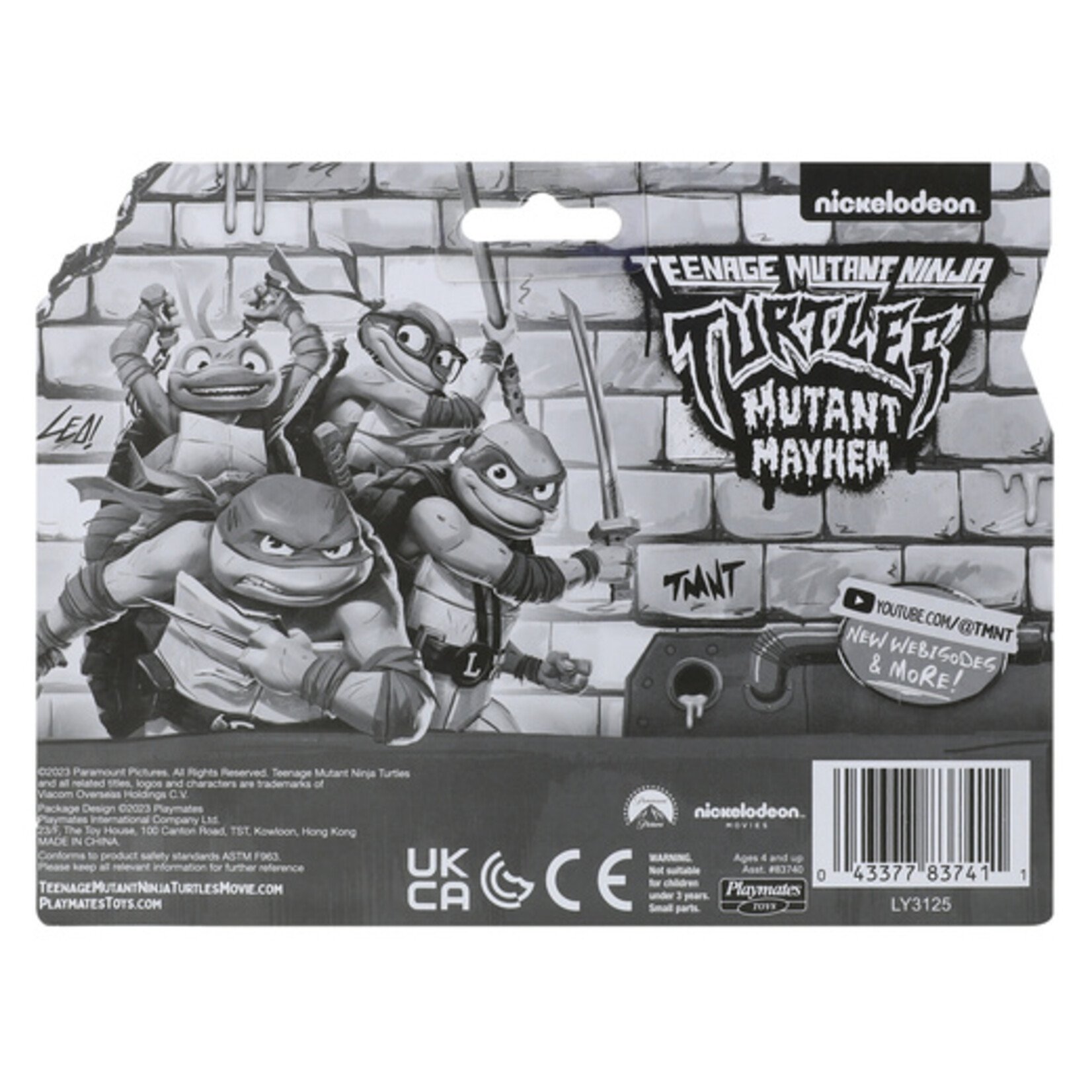 Nickelodeon TMNT: Mutant Mayhem Mini Action Figures 3-Count