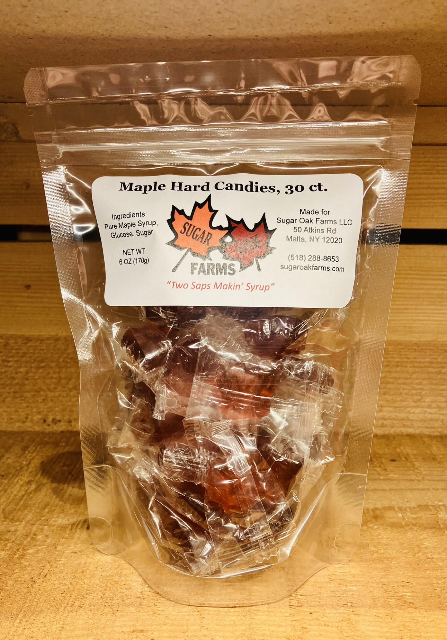 Maple Hard Candies Sugar Oak Farms
