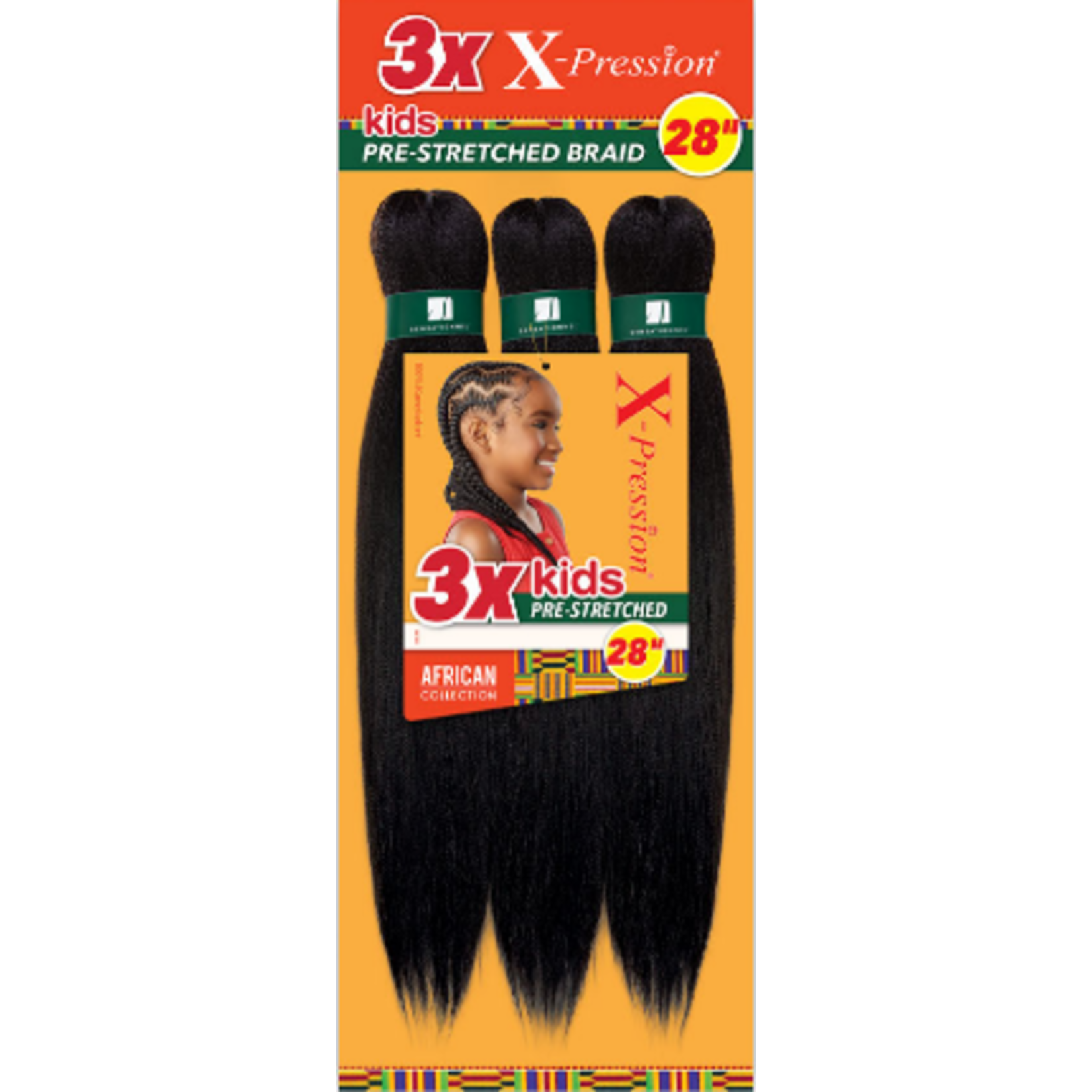 Sensationnel X-Pression Kids 3X Pre-Stretched Braid 28"