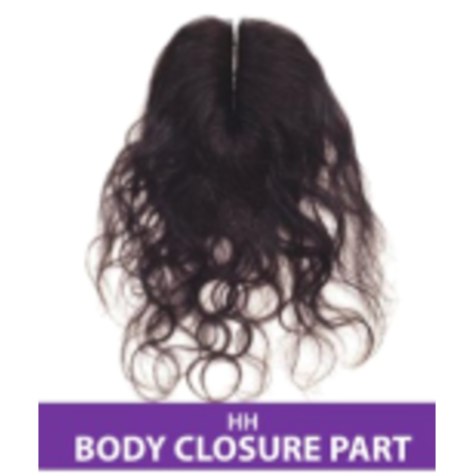 It's a Wig Human Hair Body Closure with Part - Natural Black