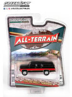 Greenlight 1/64 1990 Chevy Suburban Two-Tone Red and Black -All-Terrain Series 15