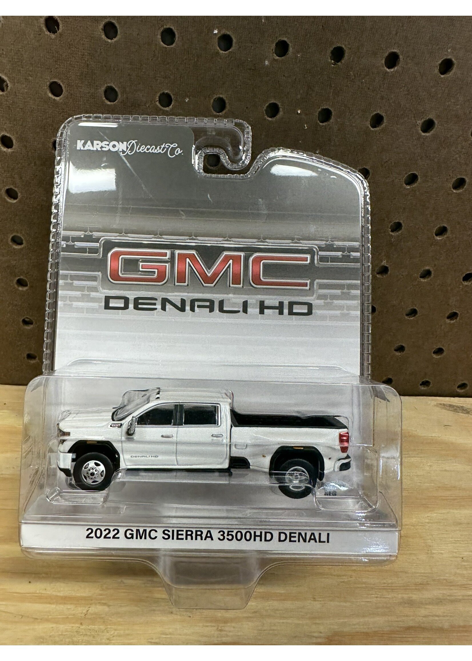 GMC 1/64 2022 GMC Sierra 3500 Denali Dually, White Frost