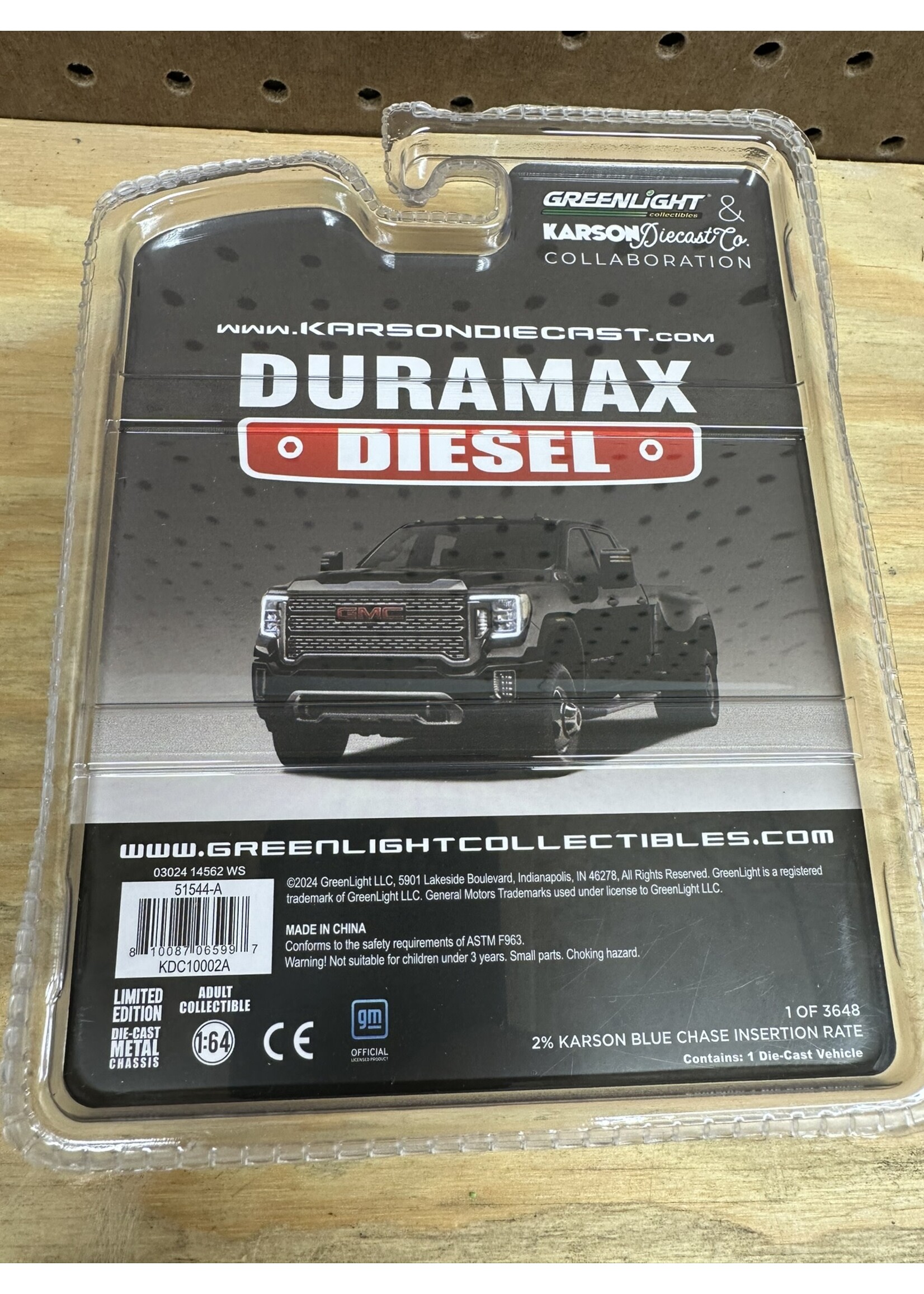 GMC 1/64 2022 GMC Sierra 3500 Denali Dually, Ebony Twilight Metallic