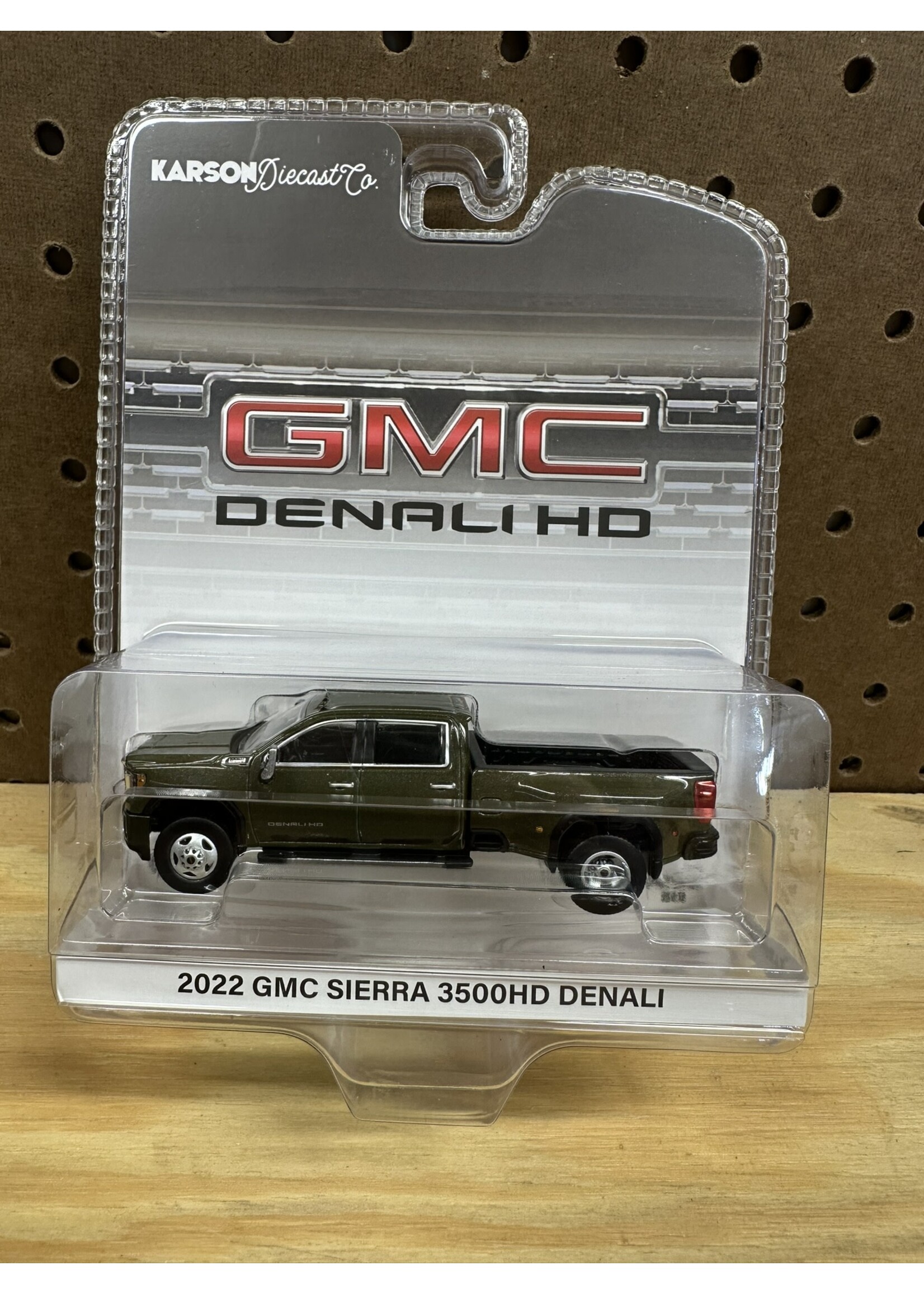 GMC 1/64 2022 GMC Sierra 3500 Denali Dually, Forest Metallic