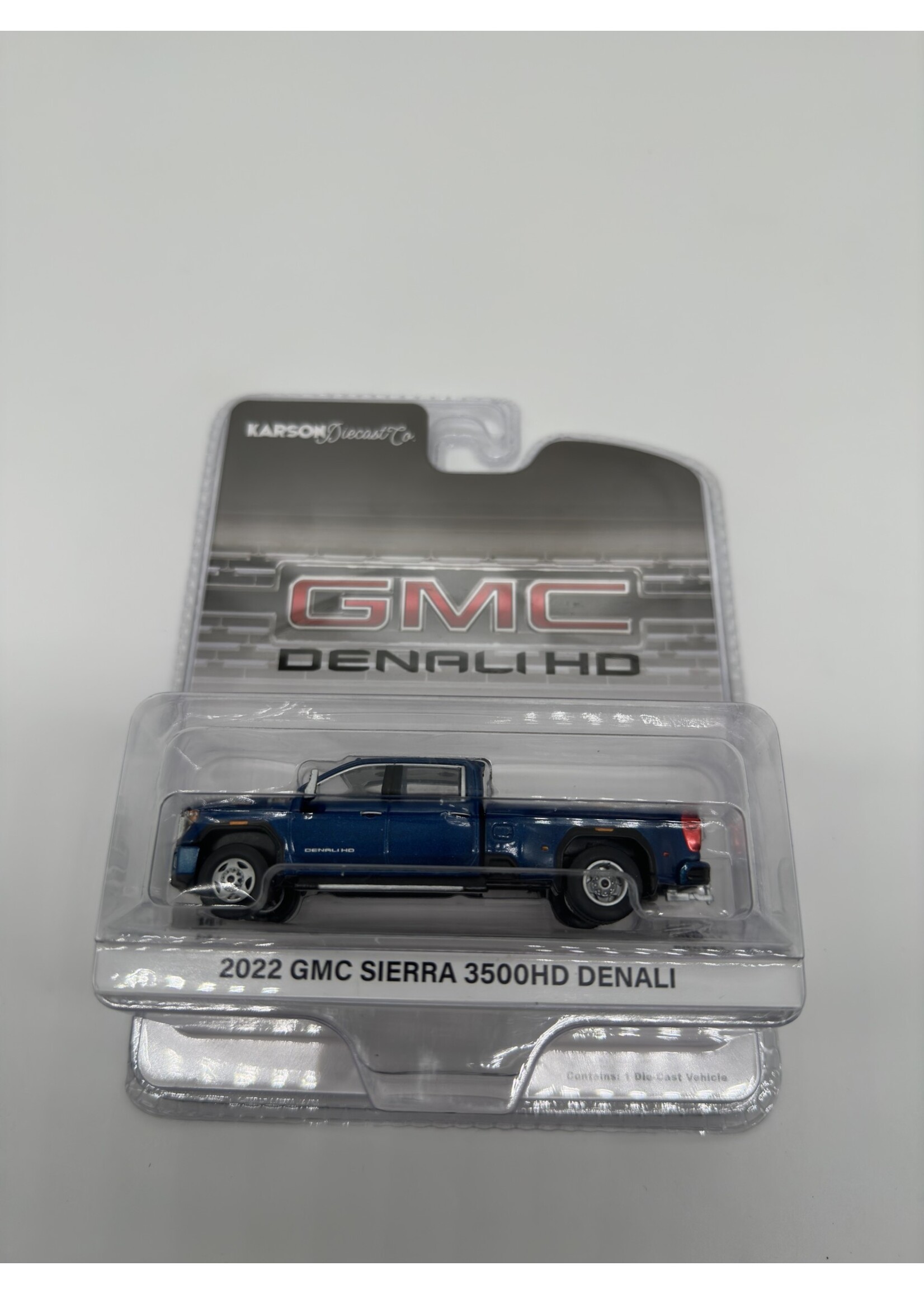 GMC 1/64 2022 GMC Sierra 3500 Denali Dually, Pacific Blue