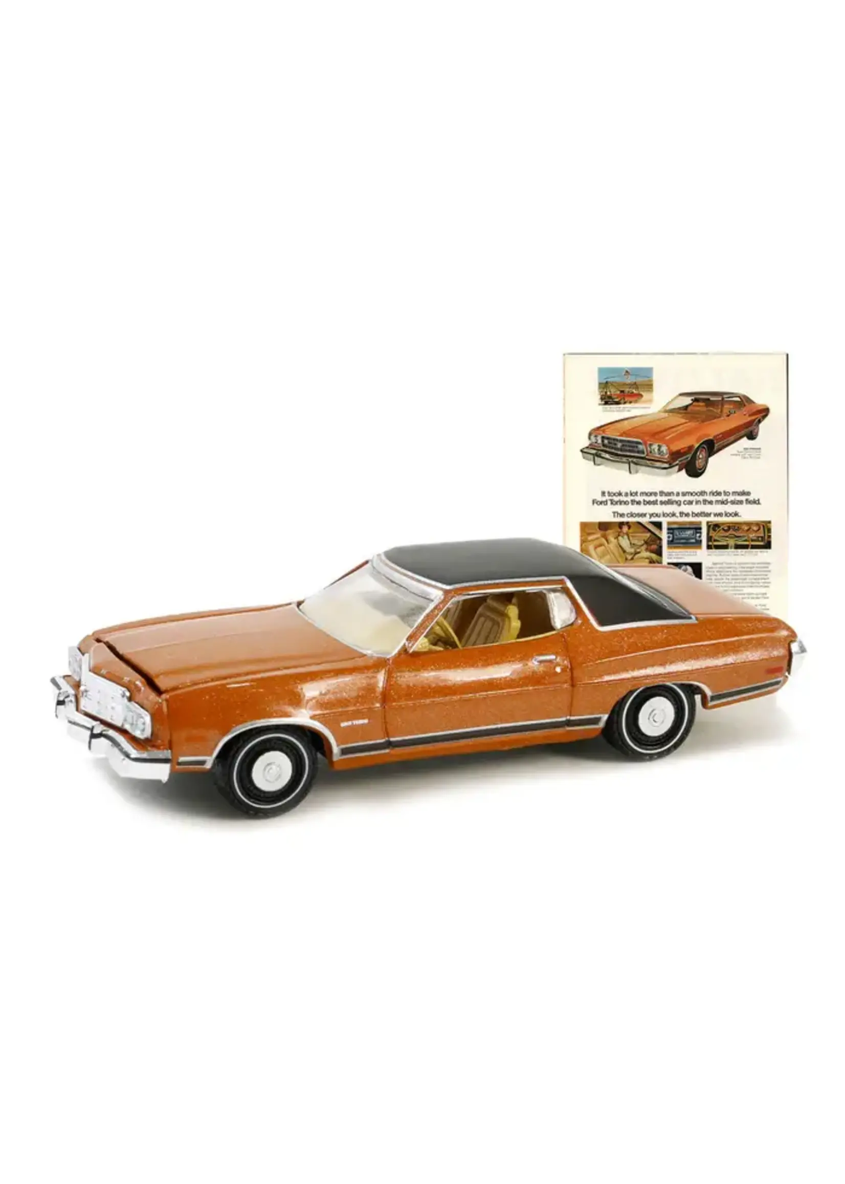 Ford 1/64 1973 Ford Gran Torino, Vintage Ad Cars Series 10