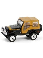 Jeep 1/64 1976 Jeep CJ-5 Renegade Lifted with Off-Road Bumper, Black, All-Terrain Series 16