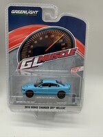 Dodge 1/64 2016 Dodge Charger SRT Hellcat, B5 Blue, GreenLight Muscle Series 28