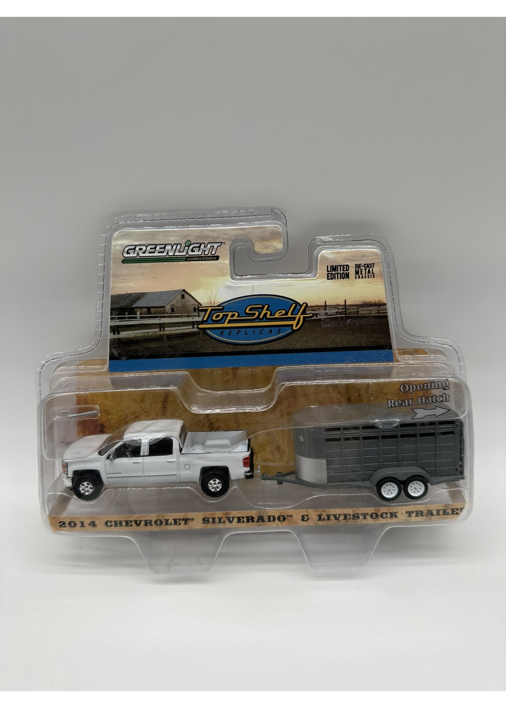 Chevrolet 1/64 2014 Chevrolet Silverado & Livestock Trailer