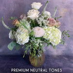 Premium Sized Flower Arrangement – Neutral Tones: $125 - $175