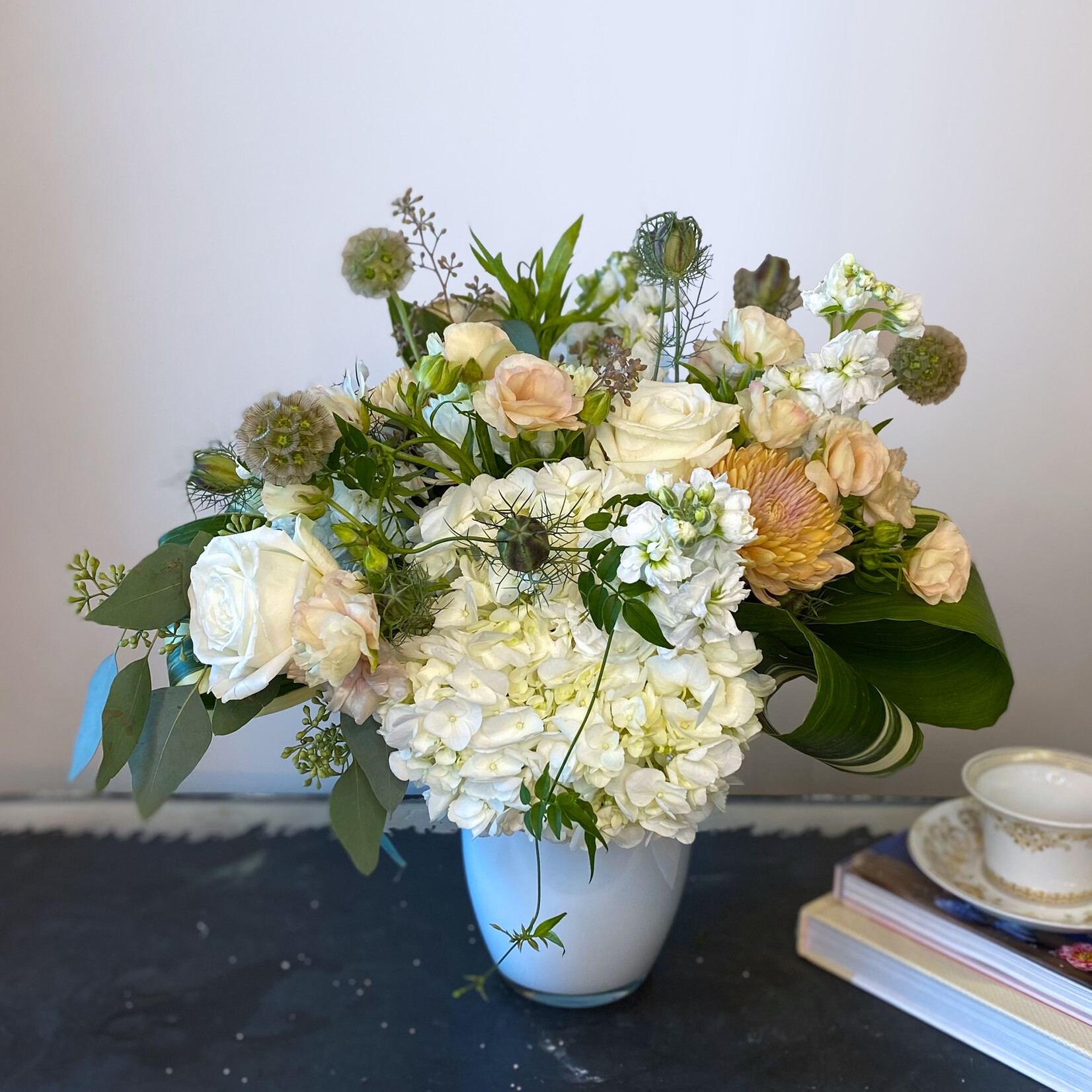 Premium Sized Flower Arrangement – Neutral Tones: $125 - $175