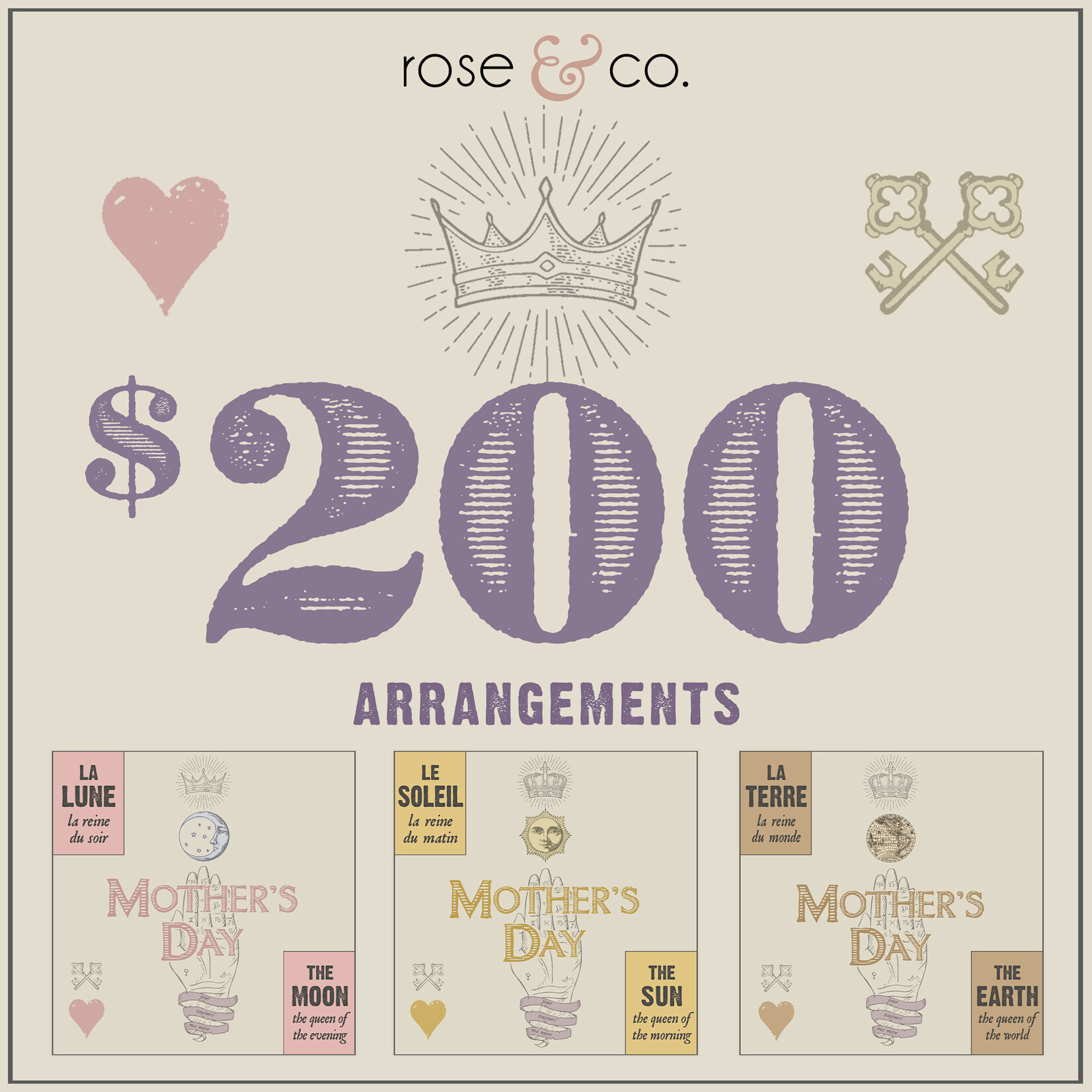 $200 Sized Mother's Day Arrangements