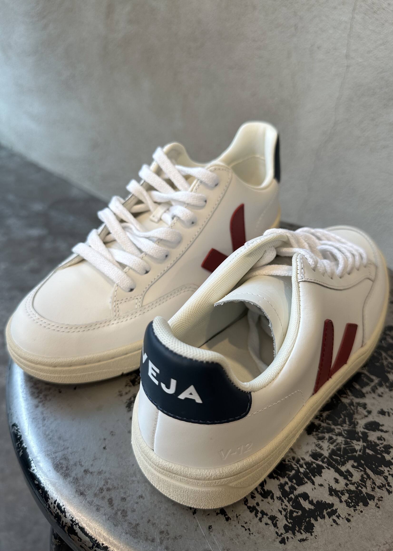 VEJA V-12 Leather Sneakers