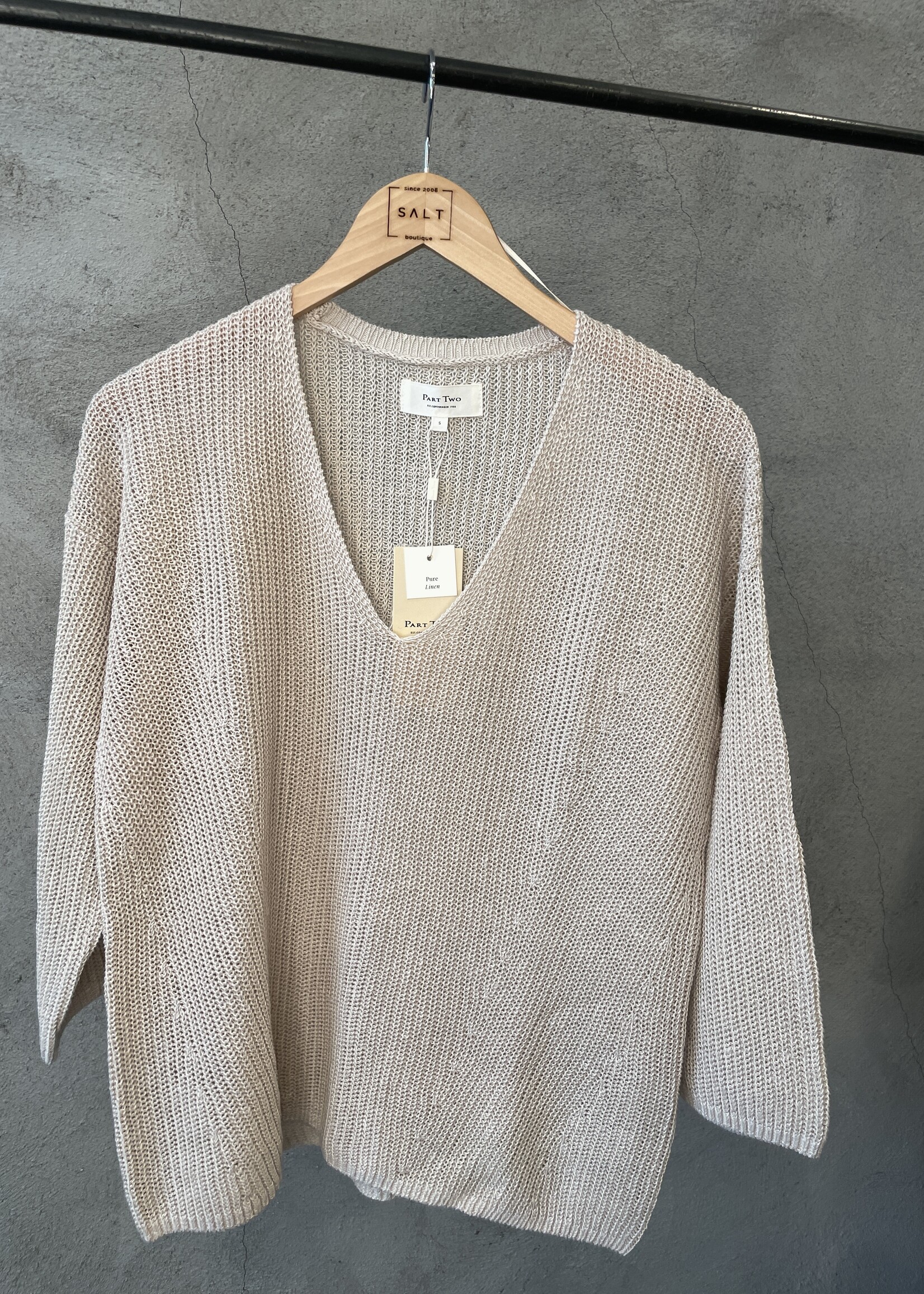 Part Two Etrona Knit Linen Sweater