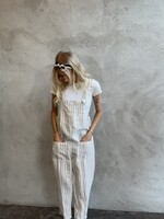 Frockk Linen Overalls with pockets Striped