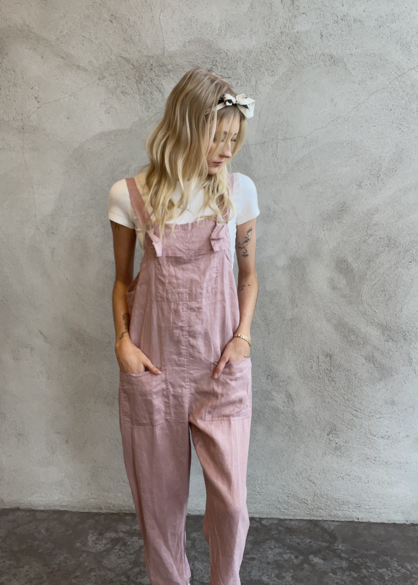 Frockk Linen Overalls with Pockets