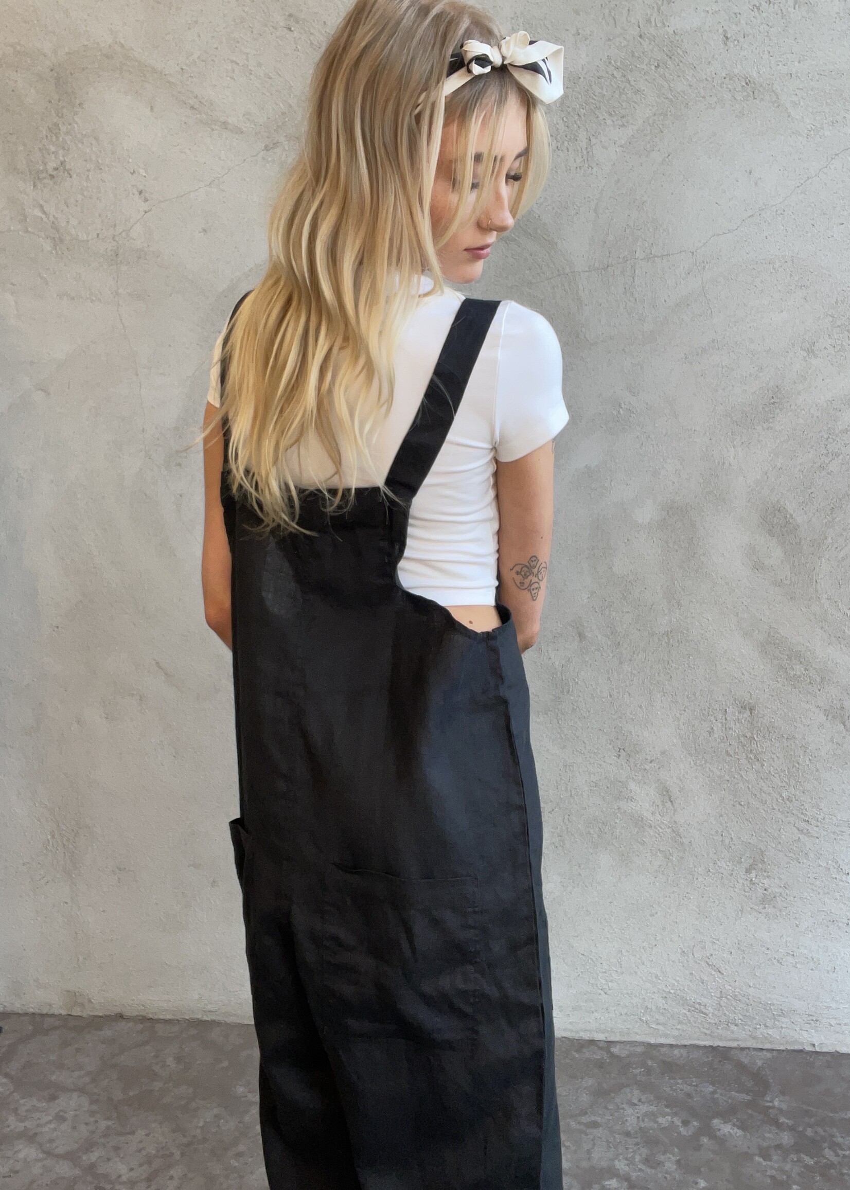 Frockk Linen Overalls with Pockets